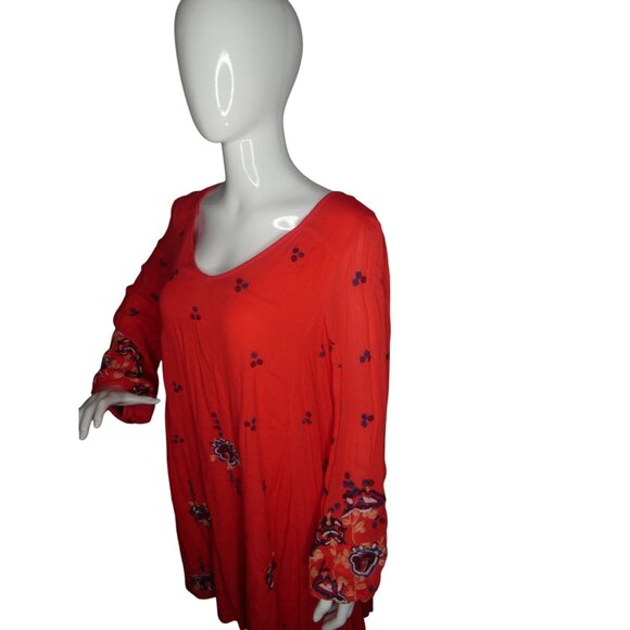 Free People RN66170 Women's Red Summer Dress Size SP - Picture 4 of 9